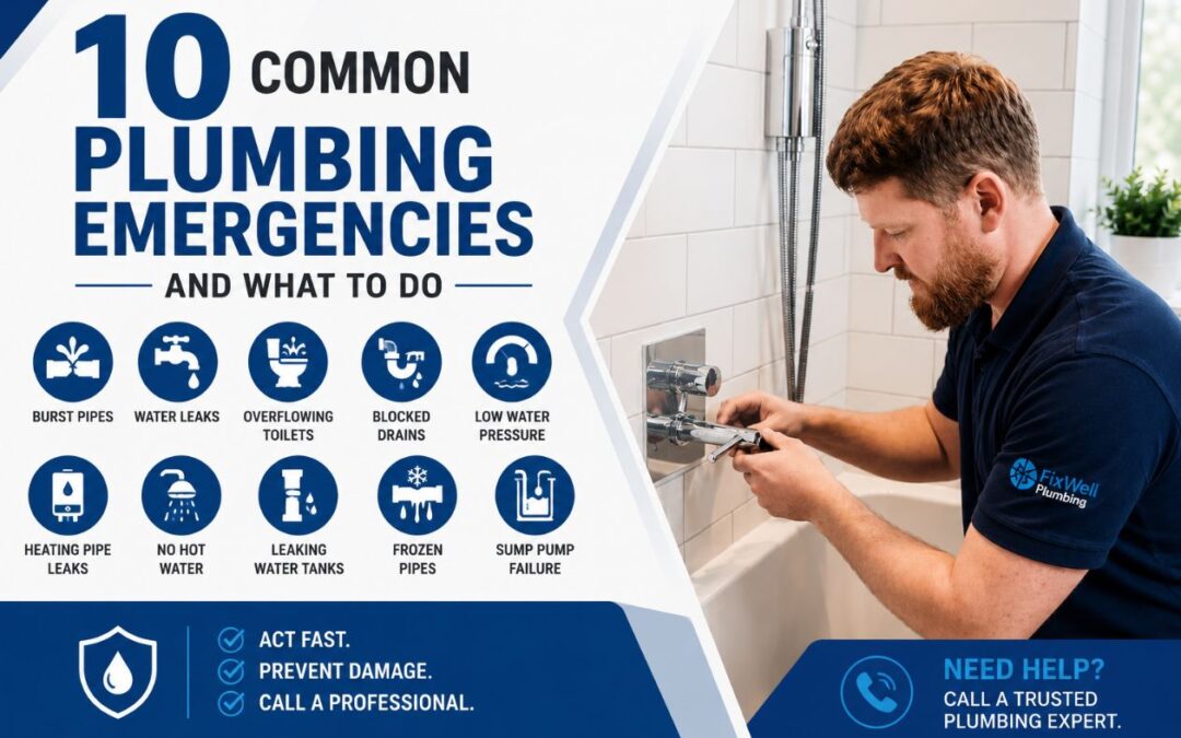 10 Common Plumbing Emergencies and What to Do