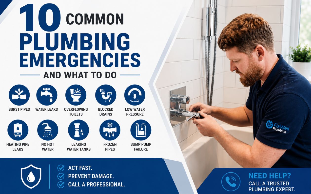 10 Common Plumbing Emergencies and What to Do
